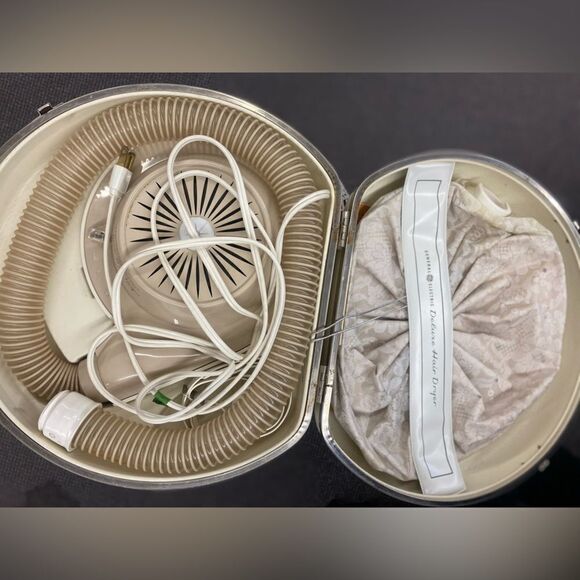 Vintage Electric Hair Dryer with Bonnet & Case - Picture 1 of 3